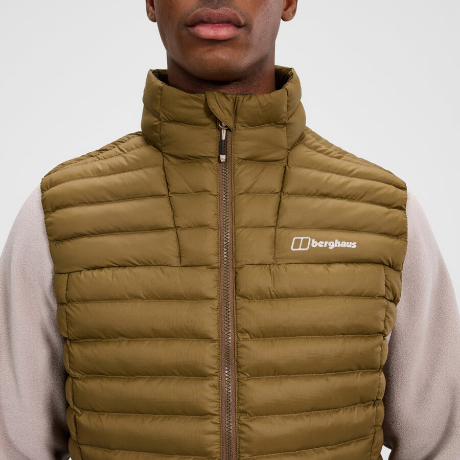 mens vaskye synthetic insulated vest - brown berghaus