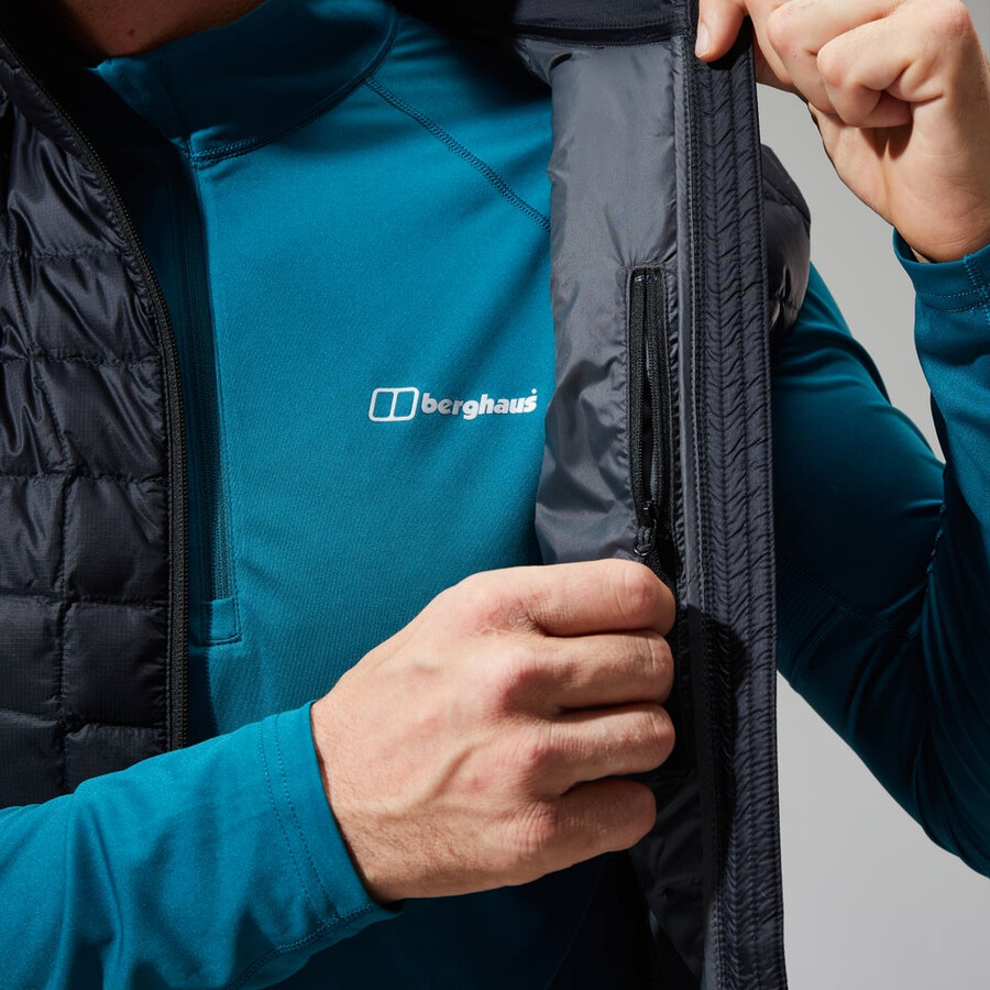 mens tephra 2.0 insulated gilet - black berghaus