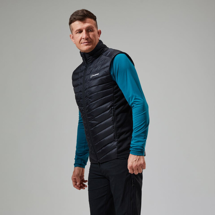 mens tephra 2.0 insulated gilet - black berghaus
