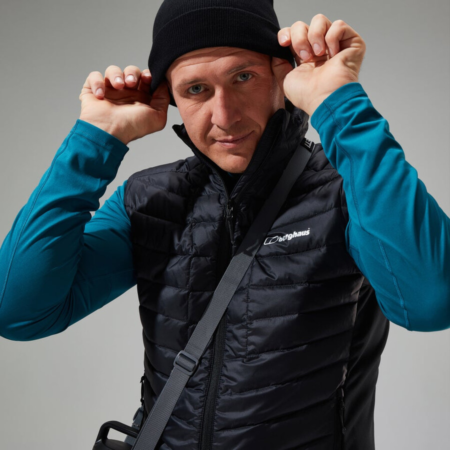 mens tephra 2.0 insulated gilet - black berghaus
