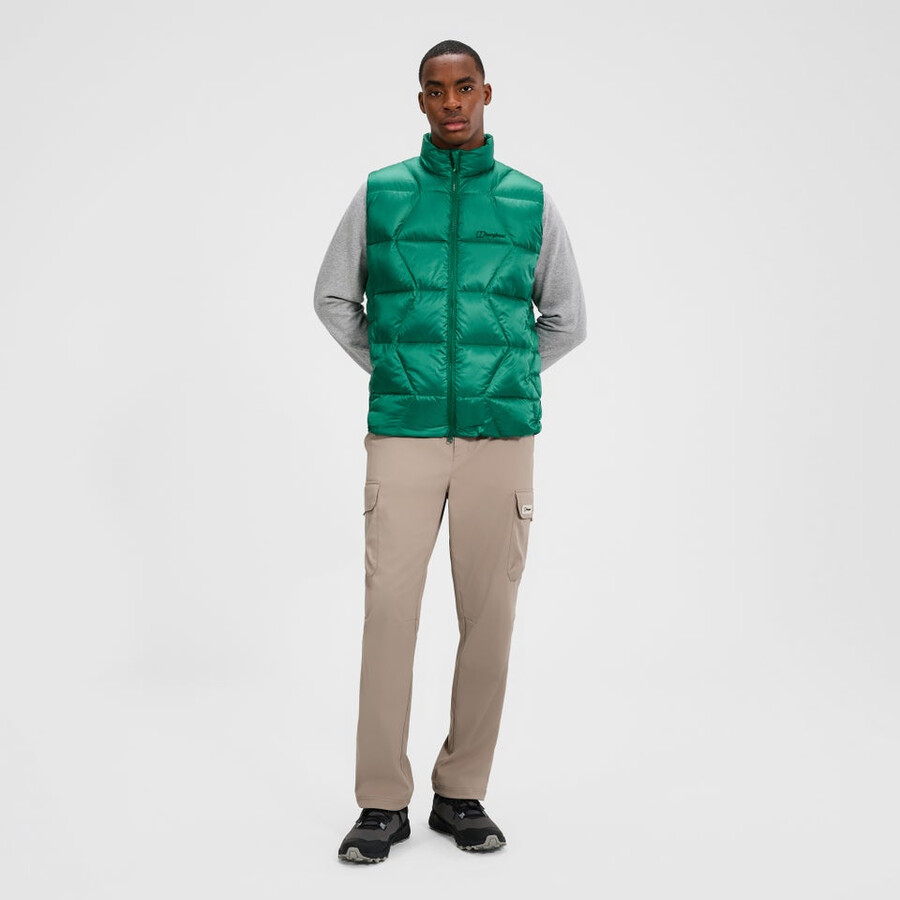 mens explorer down vest - green berghaus