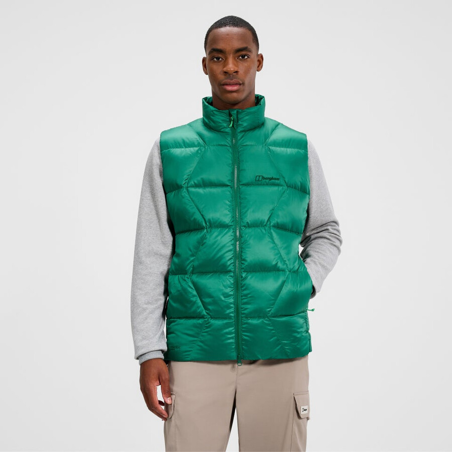 mens explorer down vest - green berghaus