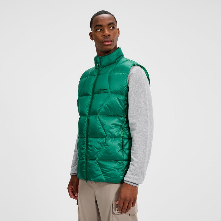 mens explorer down vest - green berghaus