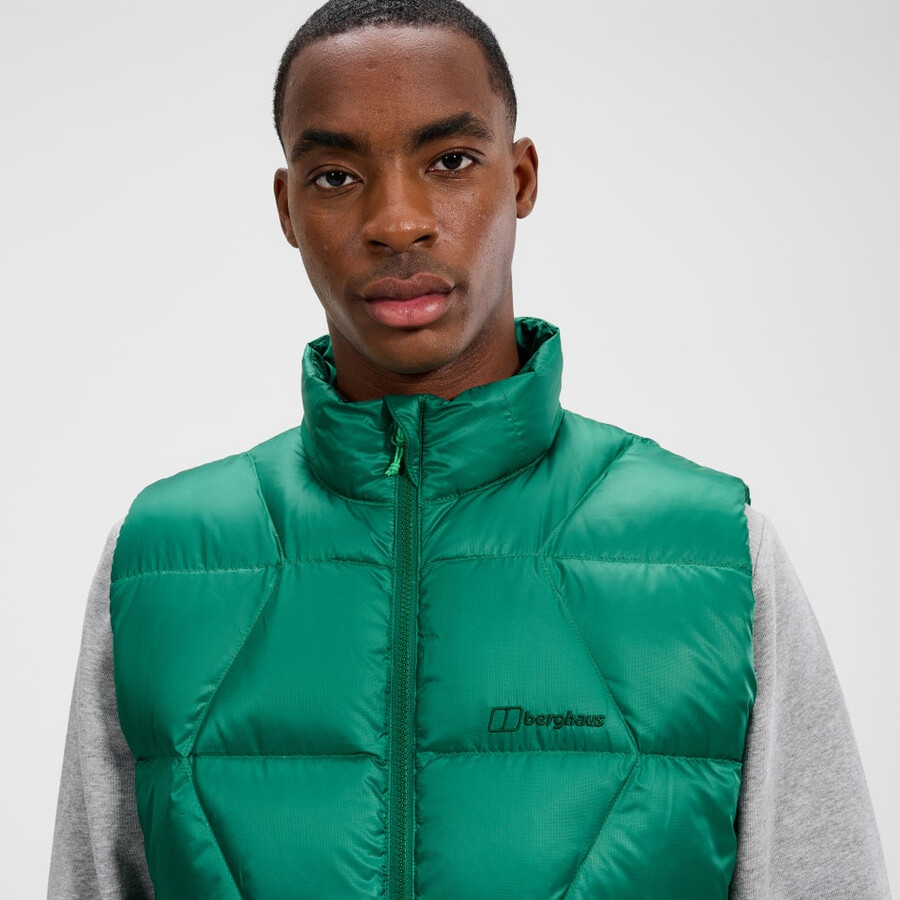 mens explorer down vest - green berghaus