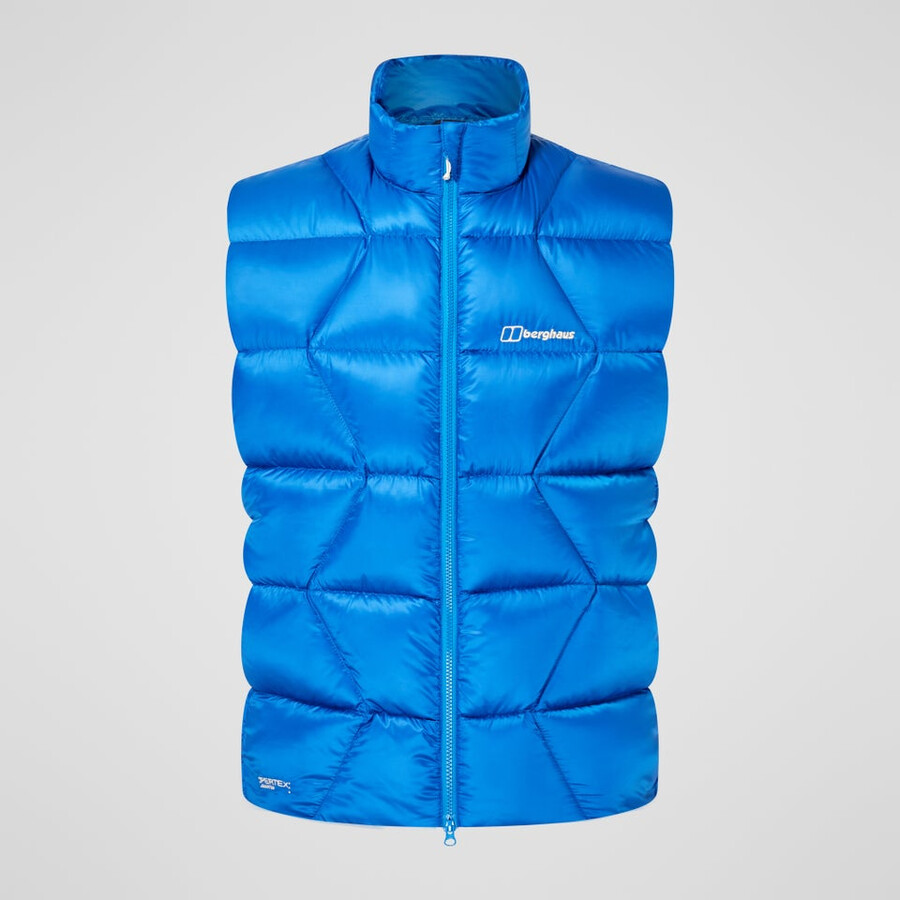 mens explorer down vest - blue berghaus