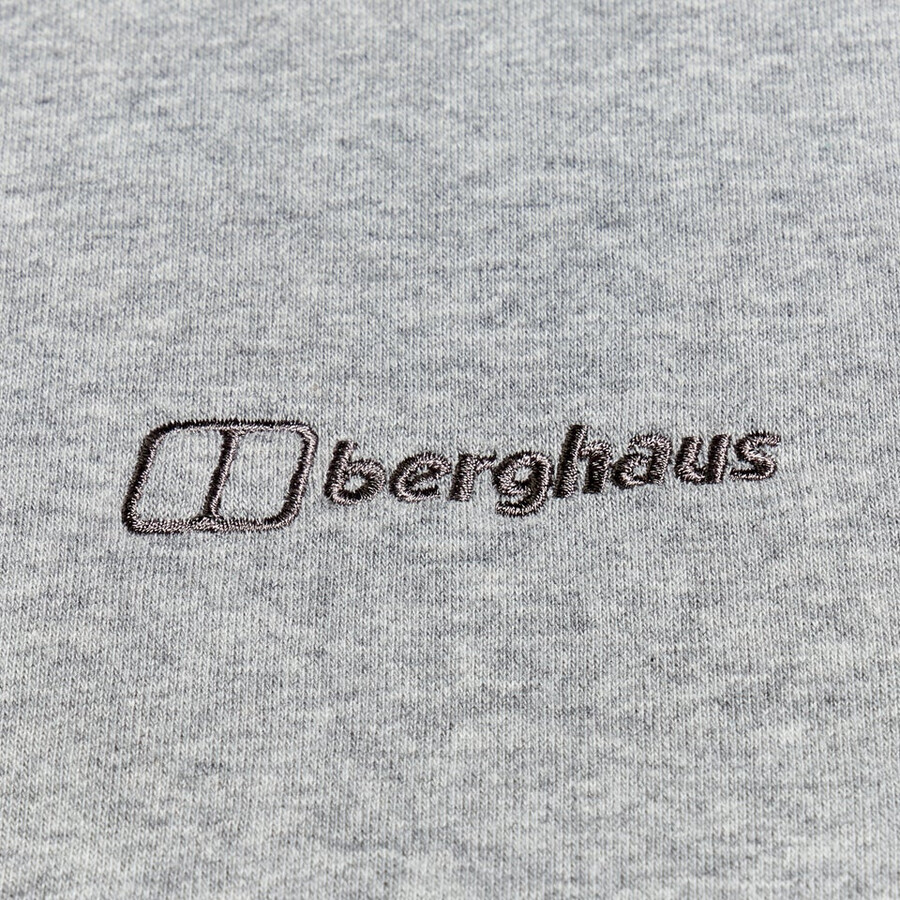 mens logo fz hoody dark grey berghaus