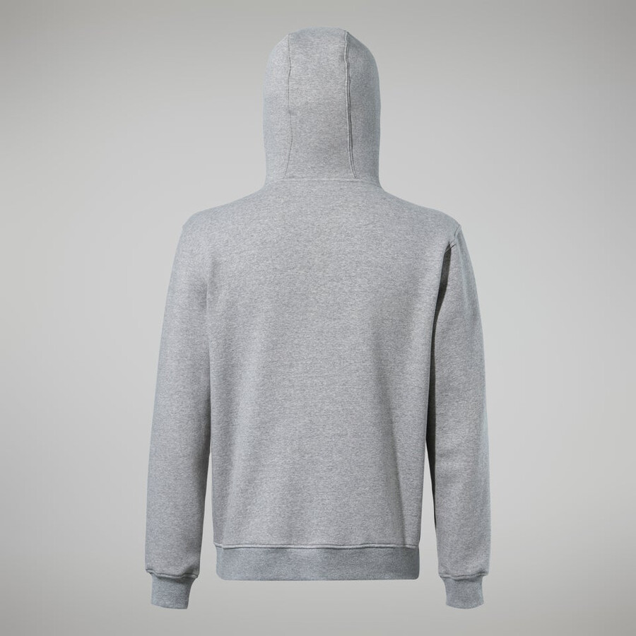 mens logo fz hoody dark grey berghaus