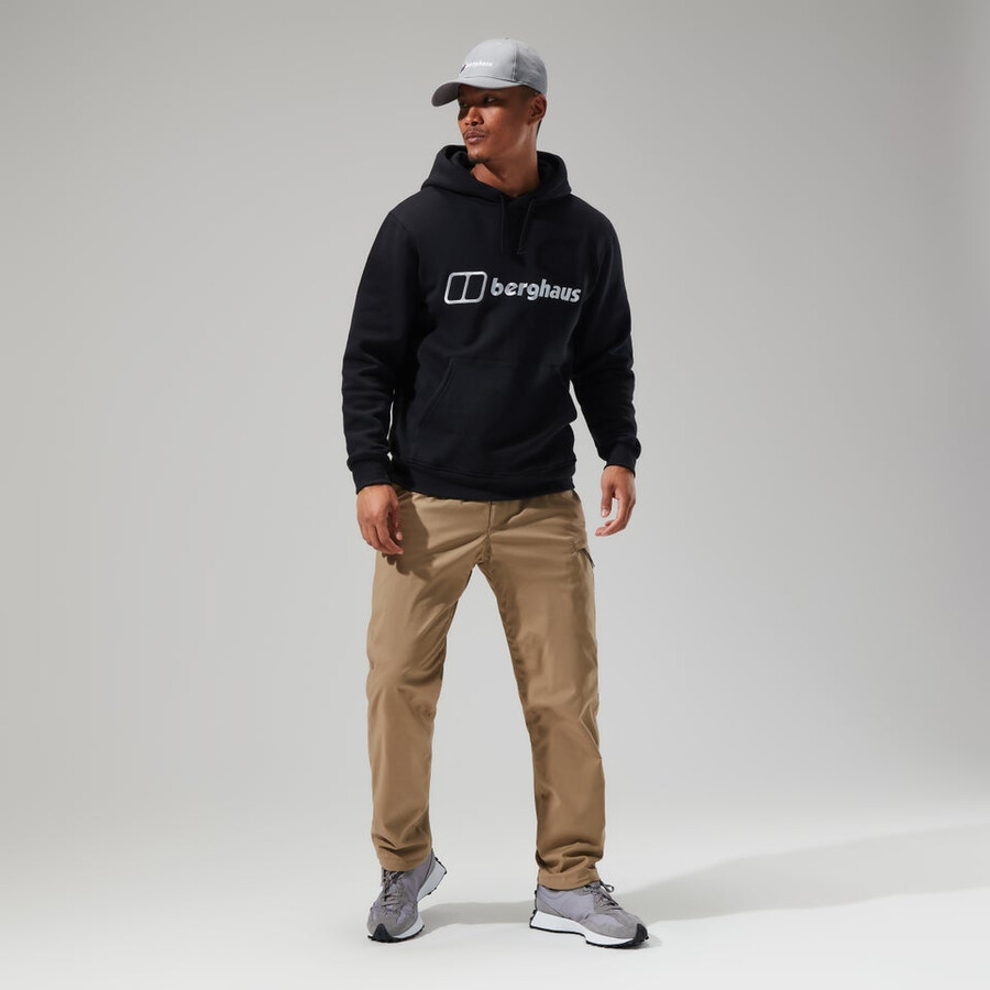 mens logo hoody black berghaus