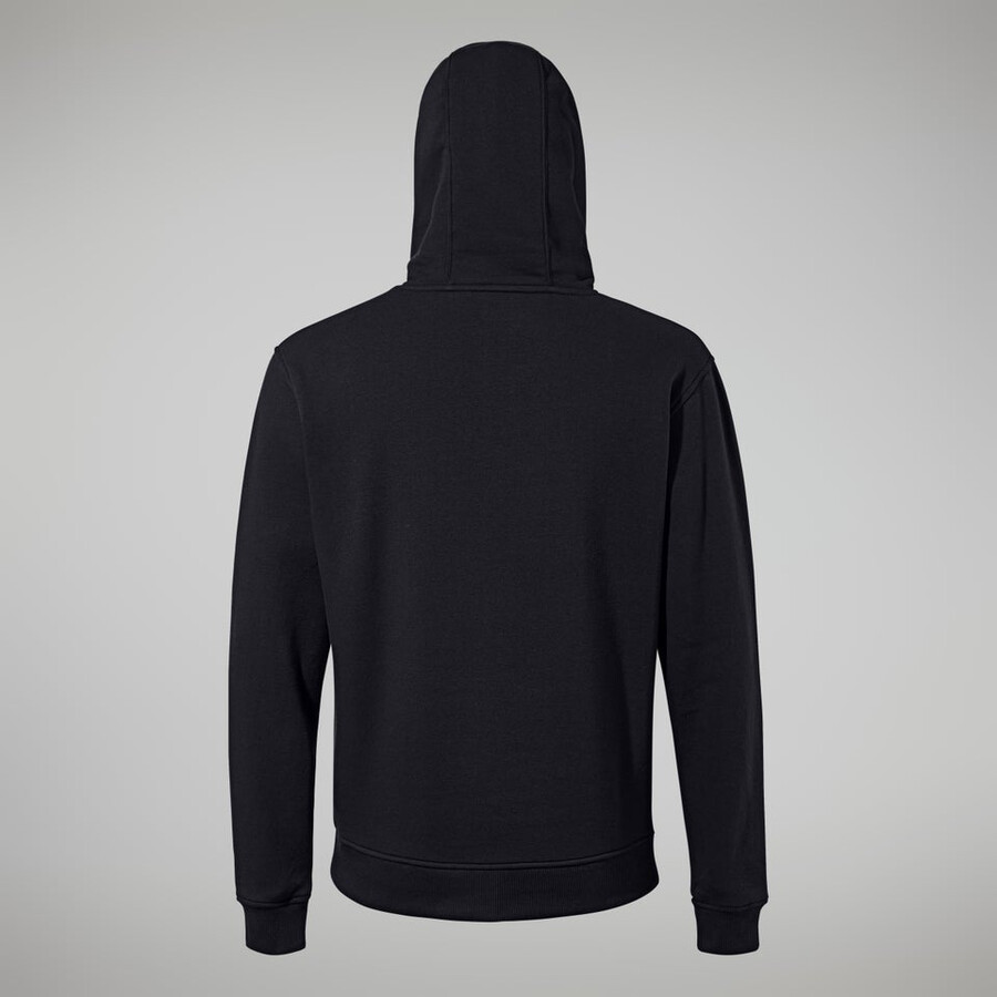 mens logo hoody black berghaus