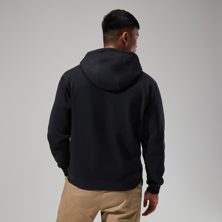 mens logo hoody black berghaus