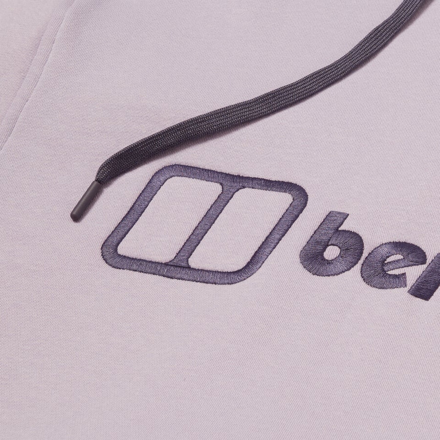 mens logo hoodie - purple berghaus
