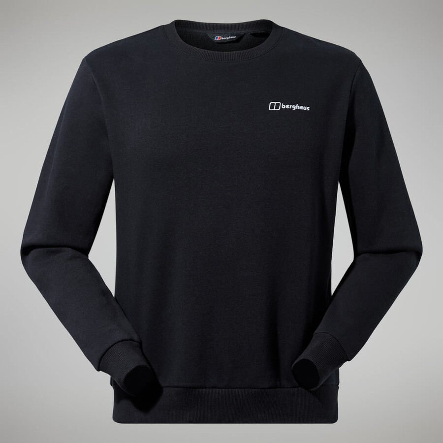 mens logo crew black berghaus