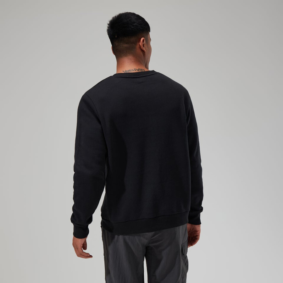 mens logo crew black berghaus