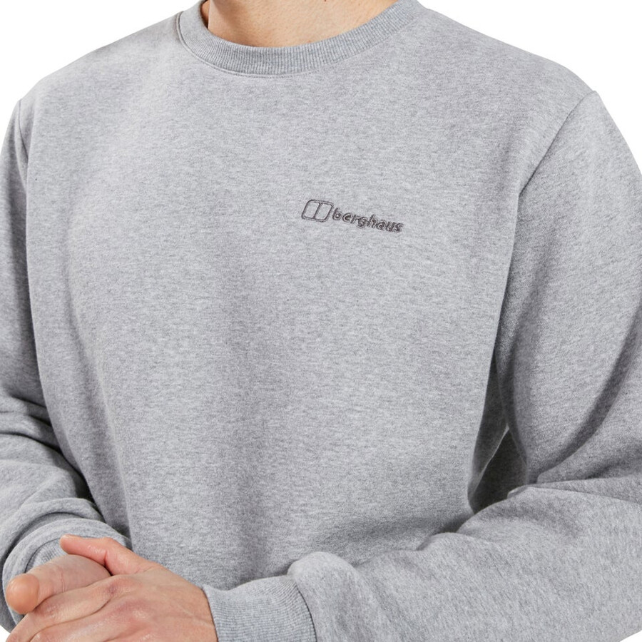 mens logo crew jumper grey berghaus