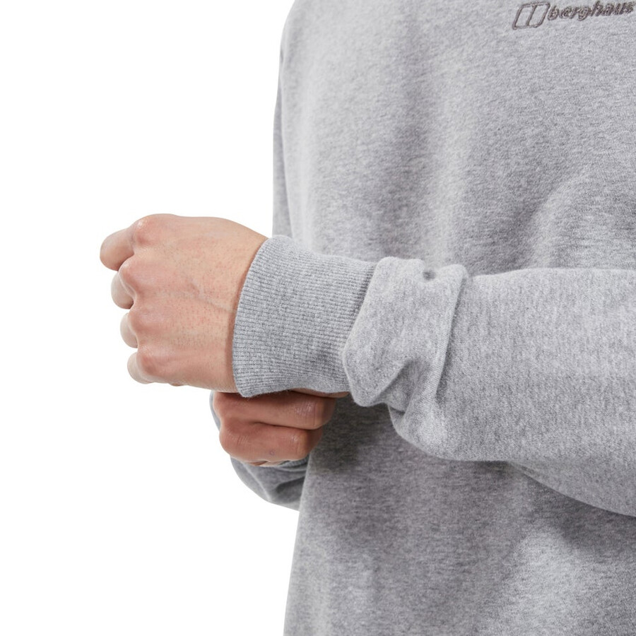 mens logo crew jumper grey berghaus