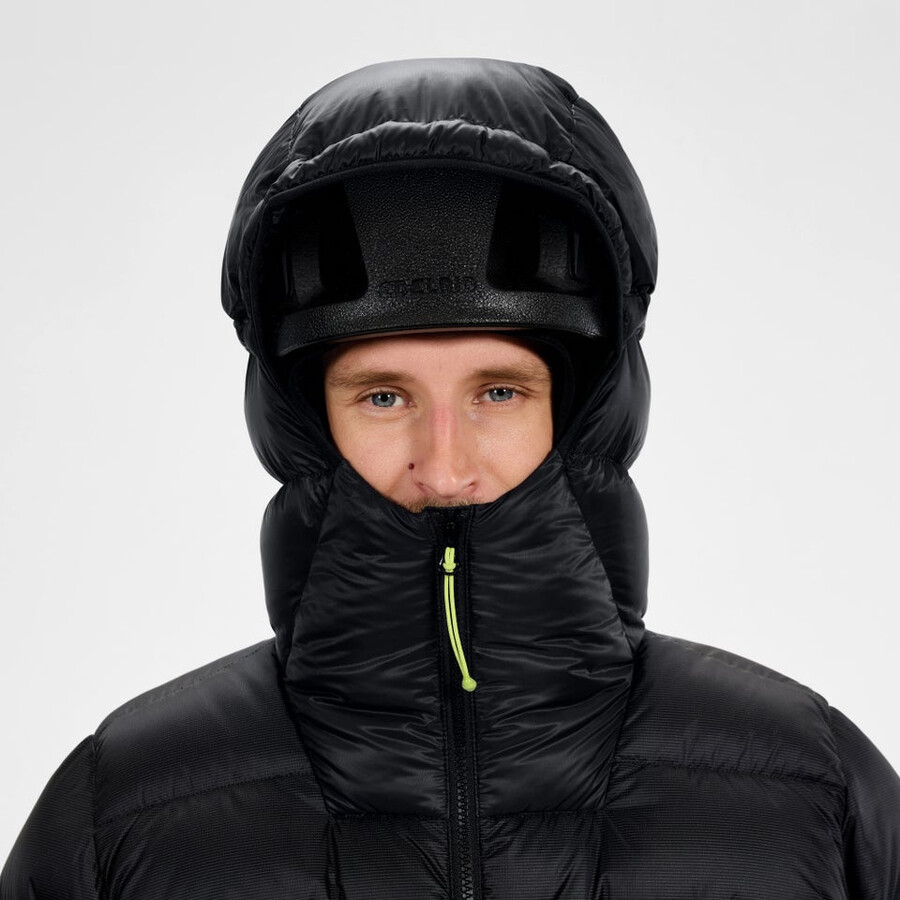 mens mtn arete ultra down hoody - black berghaus
