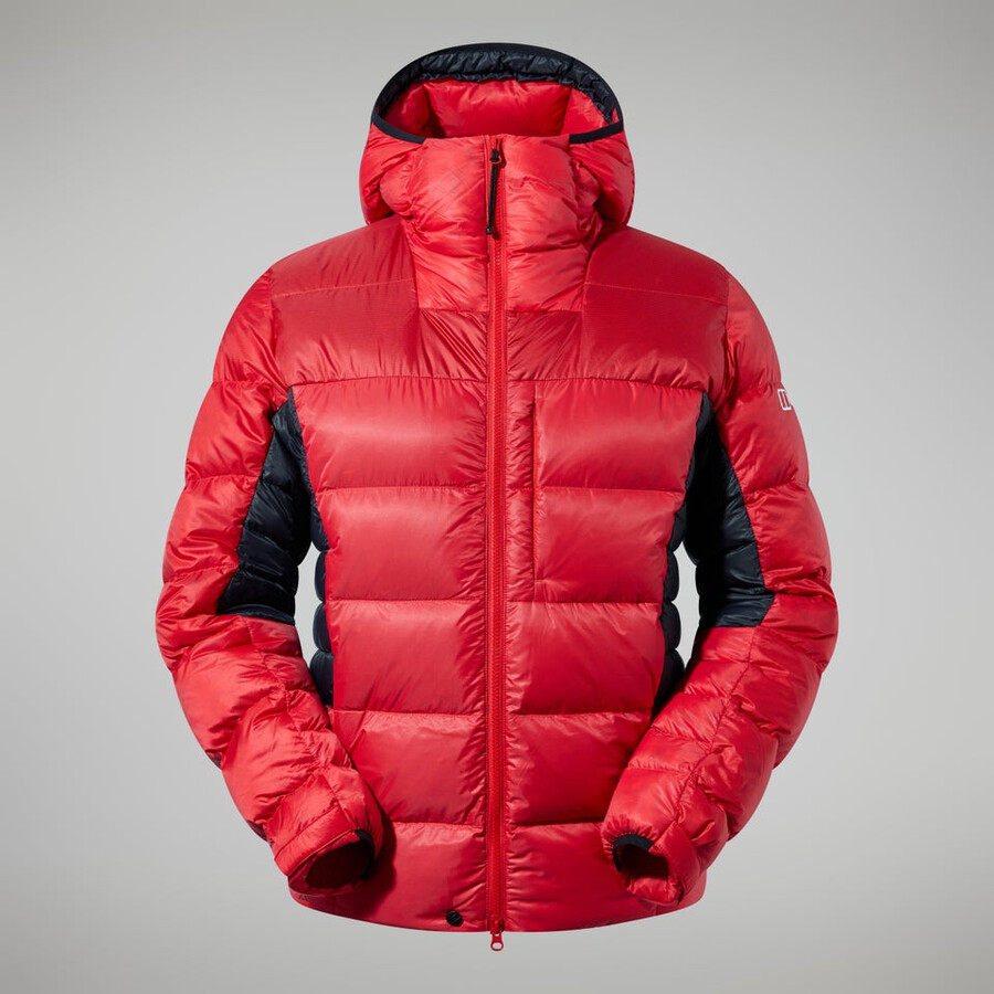 mens mtn arete ultra down hoody - redblack berghaus