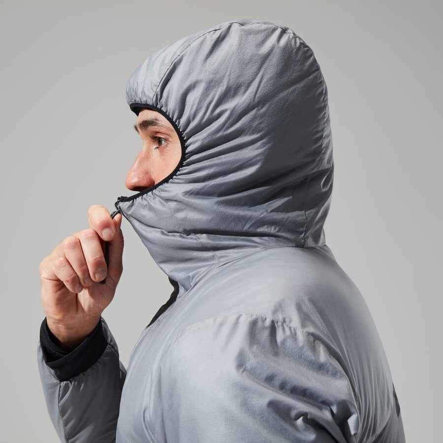 mens mtn arete lb synthetic hoody - grey berghaus