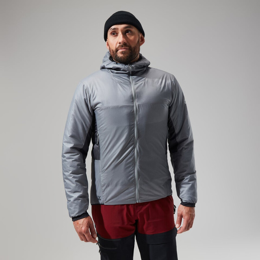 mens mtn arete lb synthetic hoody - grey berghaus