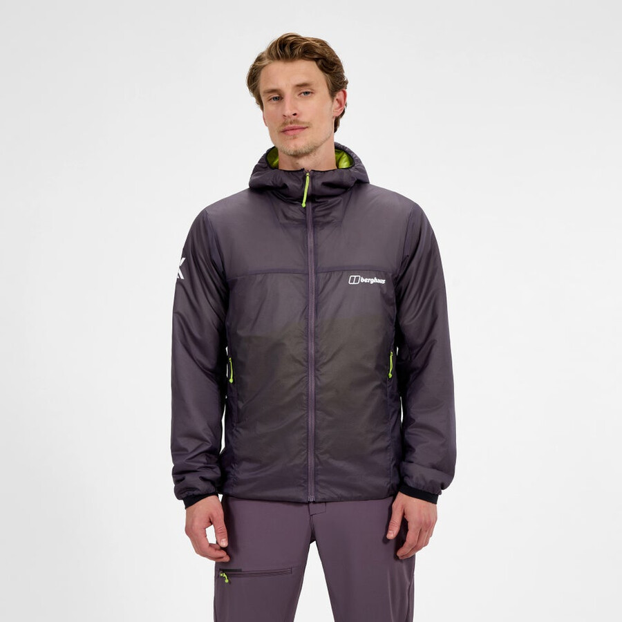 mens mtn arete synthetic hoody - purple berghaus