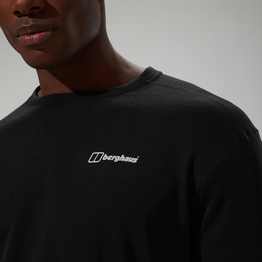 mens ivyhill crew - black berghaus