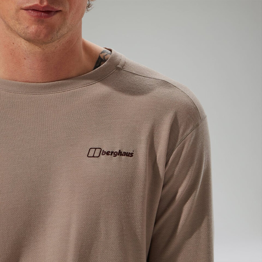 mens ivyhill crew - grey berghaus