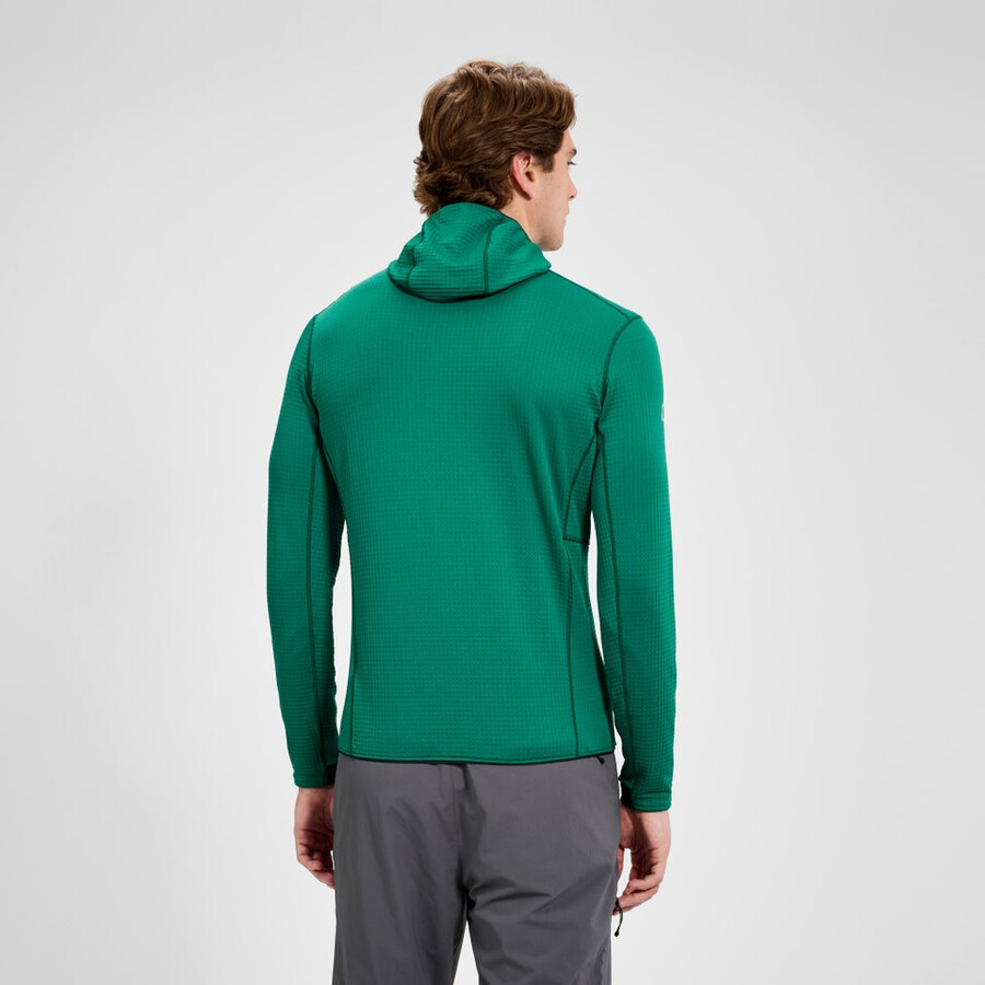 mens ridge-hiker hooded jacket - greenblack berghaus