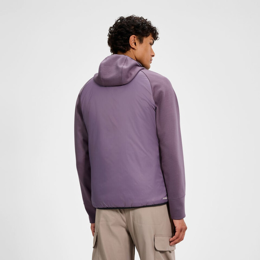 mens trawden hybrid hooded jacket - purple berghaus