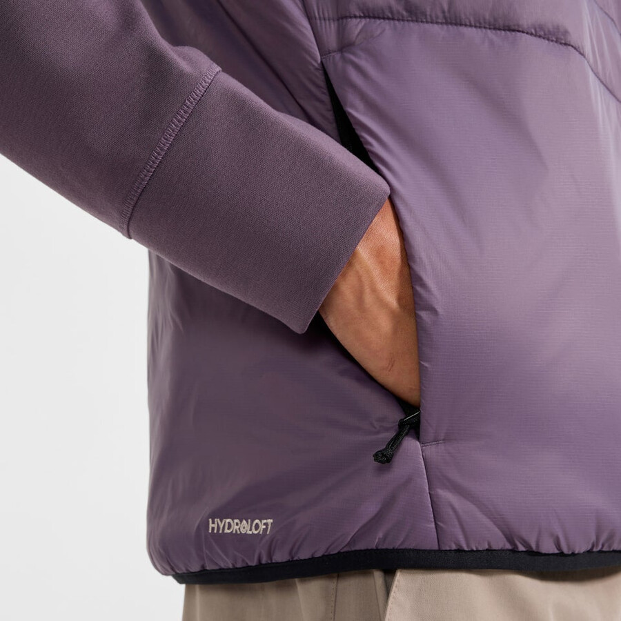 mens trawden hybrid hooded jacket - purple berghaus