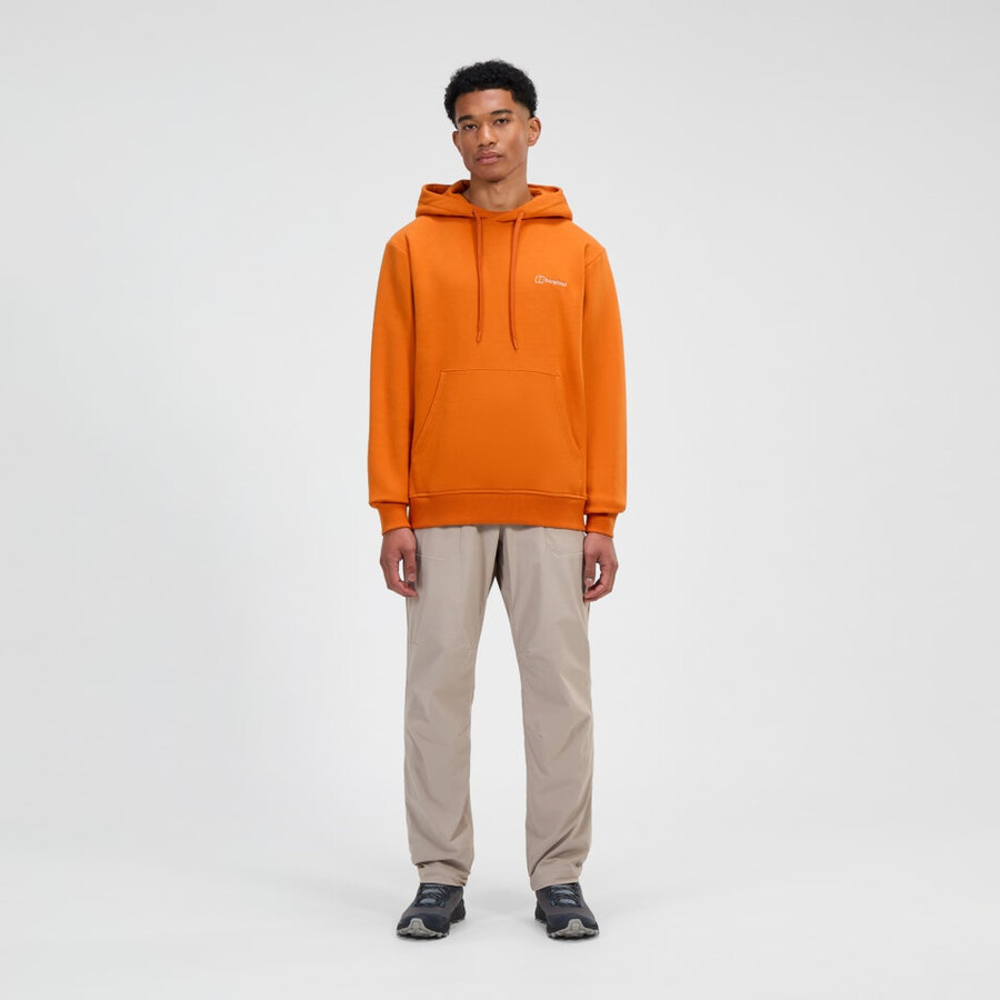 mens grappled hoody - orange berghaus
