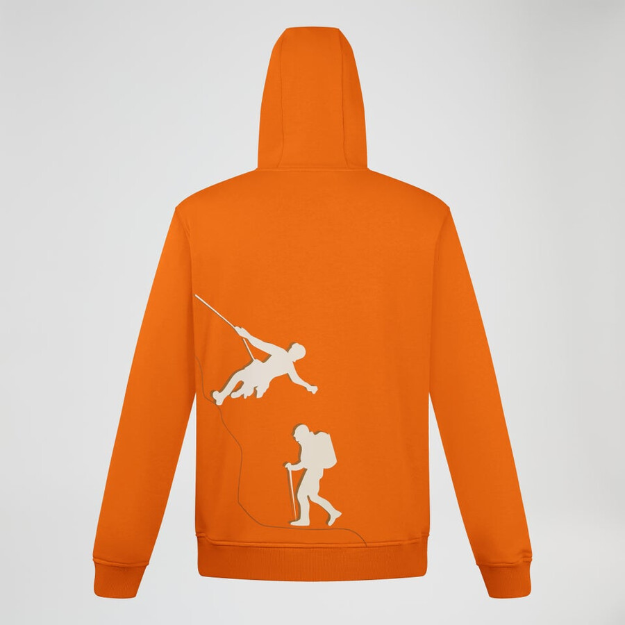 mens grappled hoody - orange berghaus
