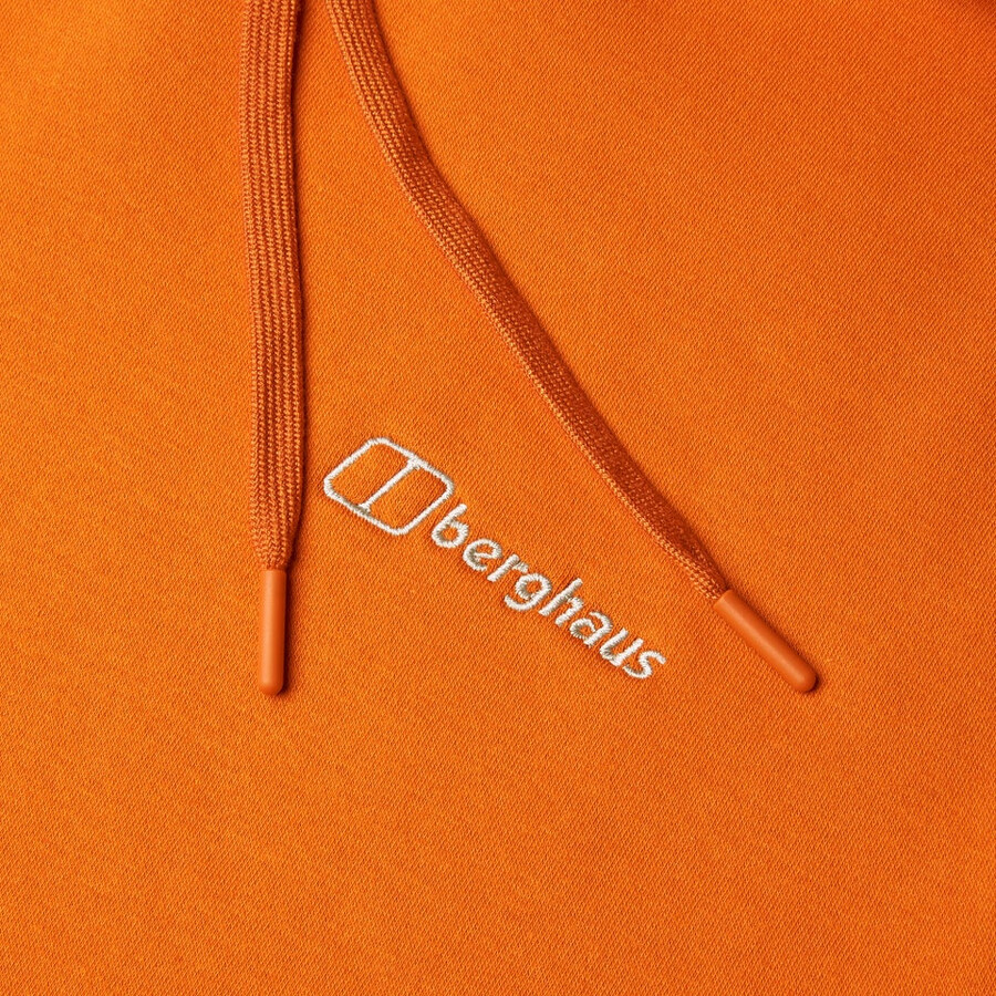 mens grappled hoody - orange berghaus