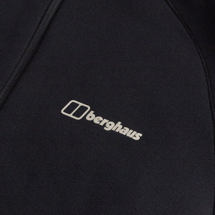 mens kinetic powerstretch hoody - black berghaus