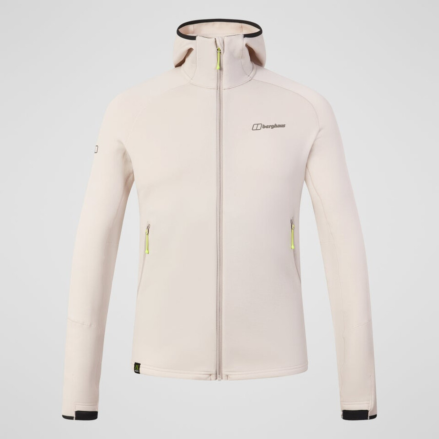 mens kinetic powerstretch hoody - grey berghaus