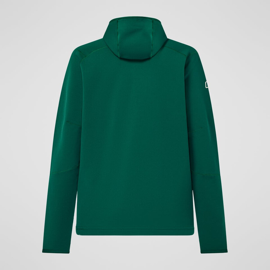 mens kinetic powerstretch hoody - green berghaus