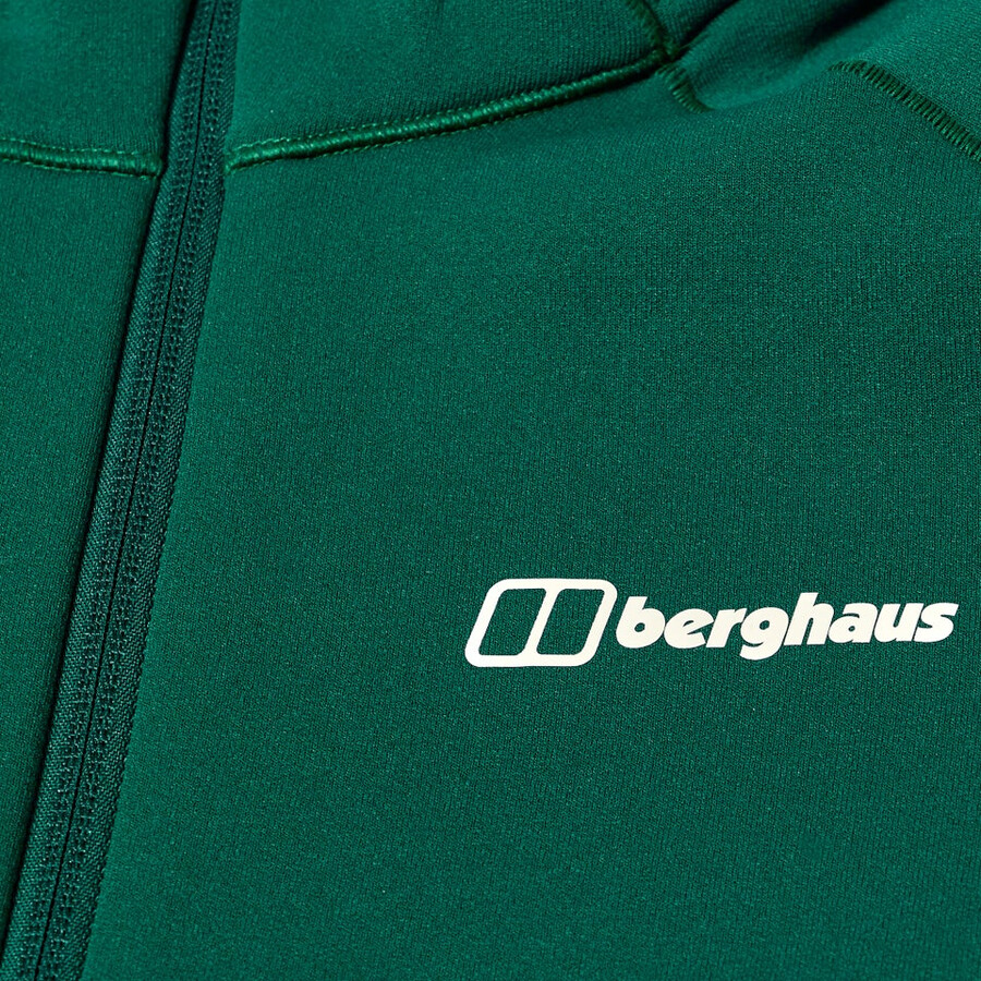 mens kinetic powerstretch hoody - green berghaus