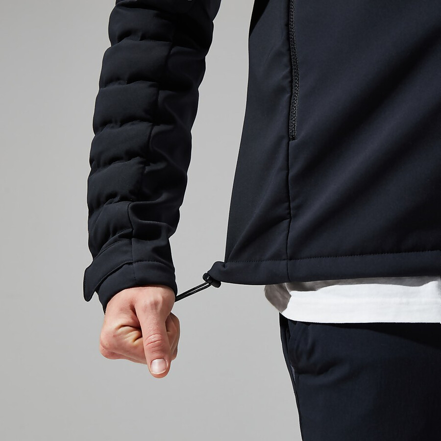 mens theran hybrid hooded jacket - black berghaus