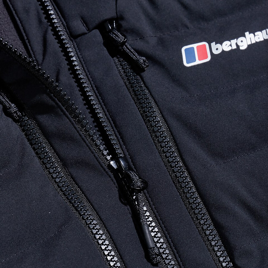mens theran hybrid hooded jacket - black berghaus