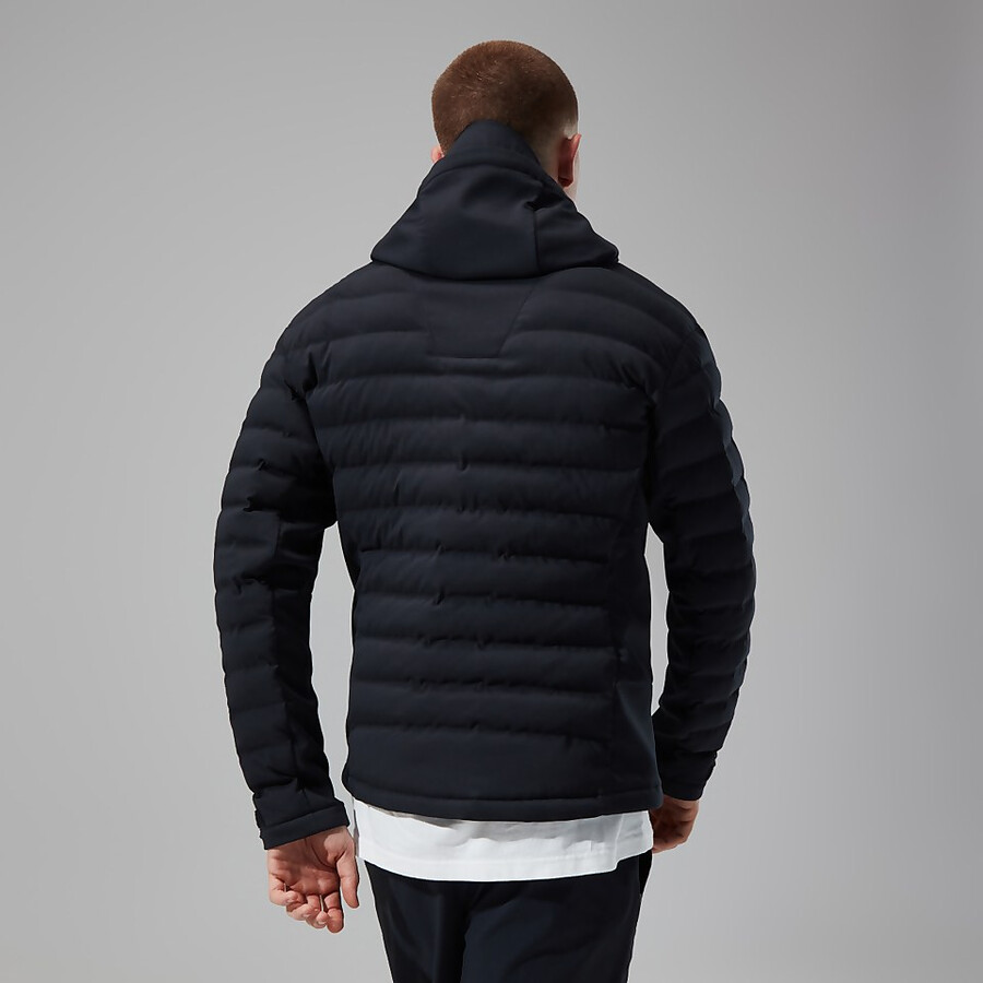 mens theran hybrid hooded jacket - black berghaus