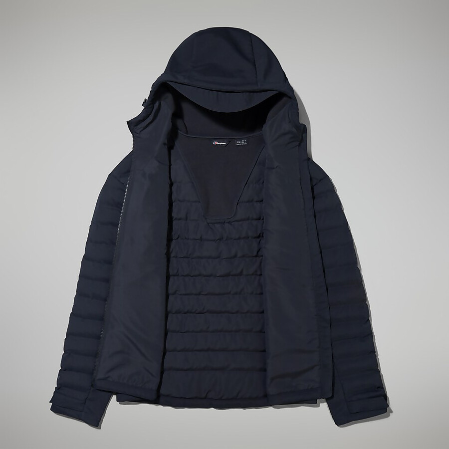 mens theran hybrid hooded jacket - black berghaus