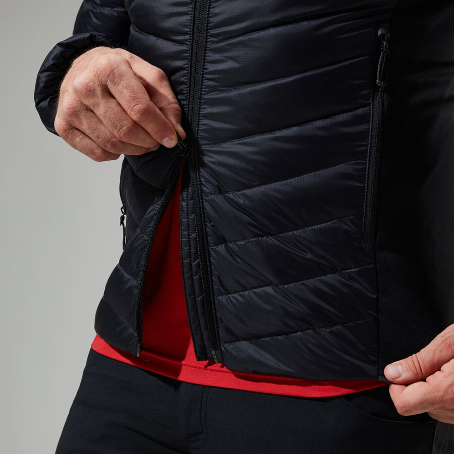 mens tephra 2.0 hooded insulated jacket - black berghaus