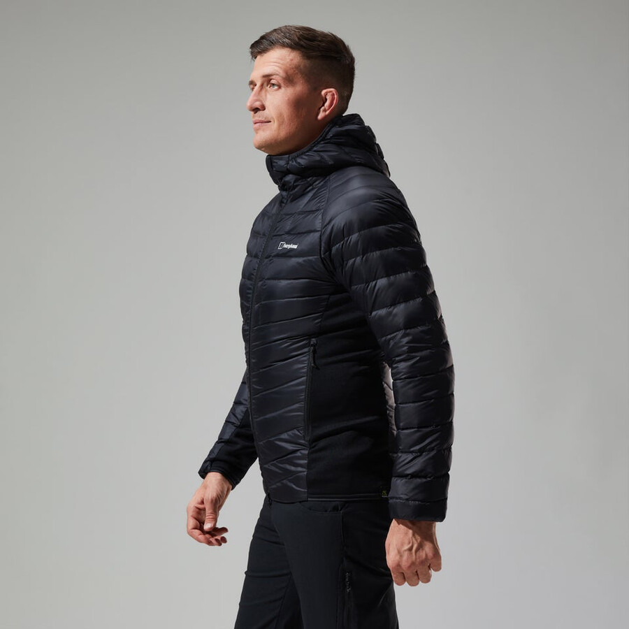 mens tephra 2.0 hooded insulated jacket - black berghaus