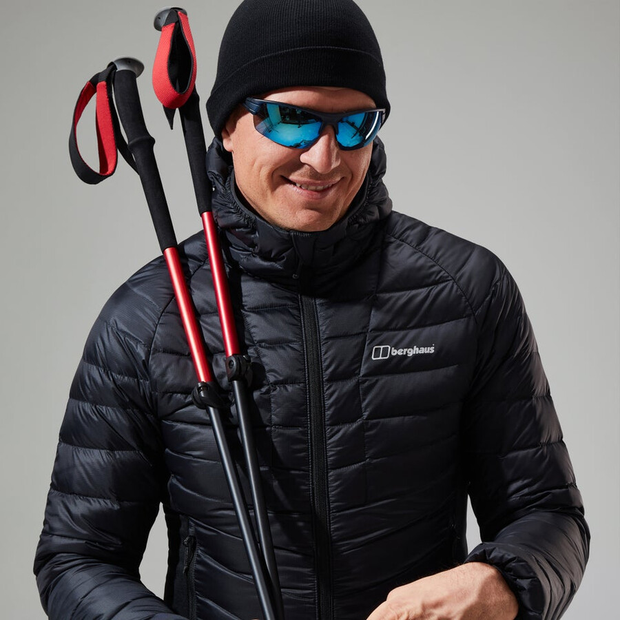 mens tephra 2.0 hooded insulated jacket - black berghaus
