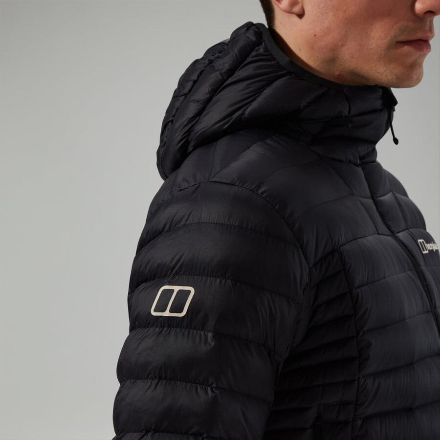 mens ridge-nomad hybrid down jacket - black berghaus