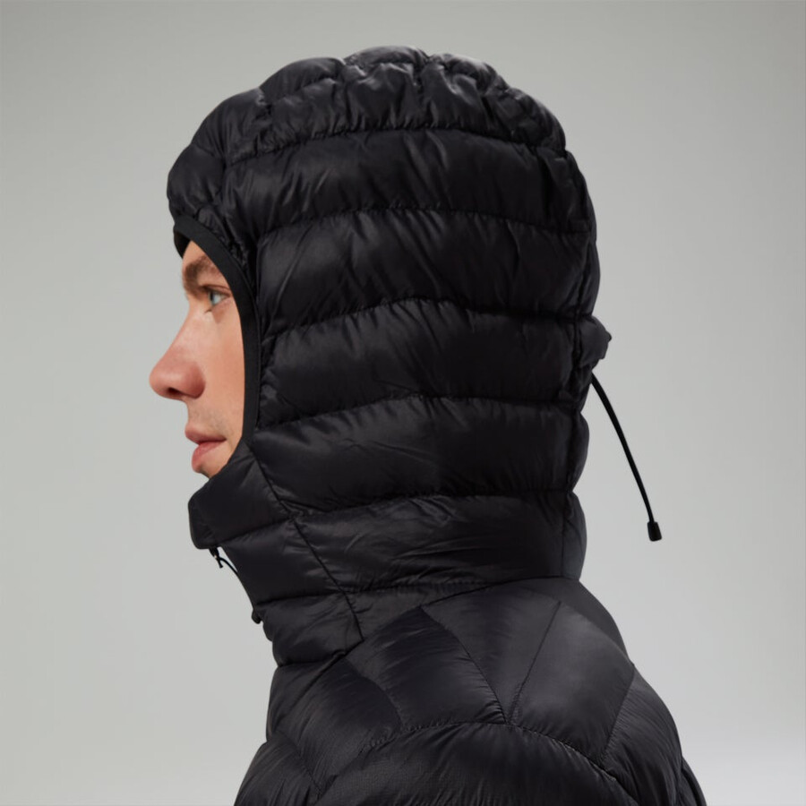 mens ridge-nomad hybrid down jacket - black berghaus