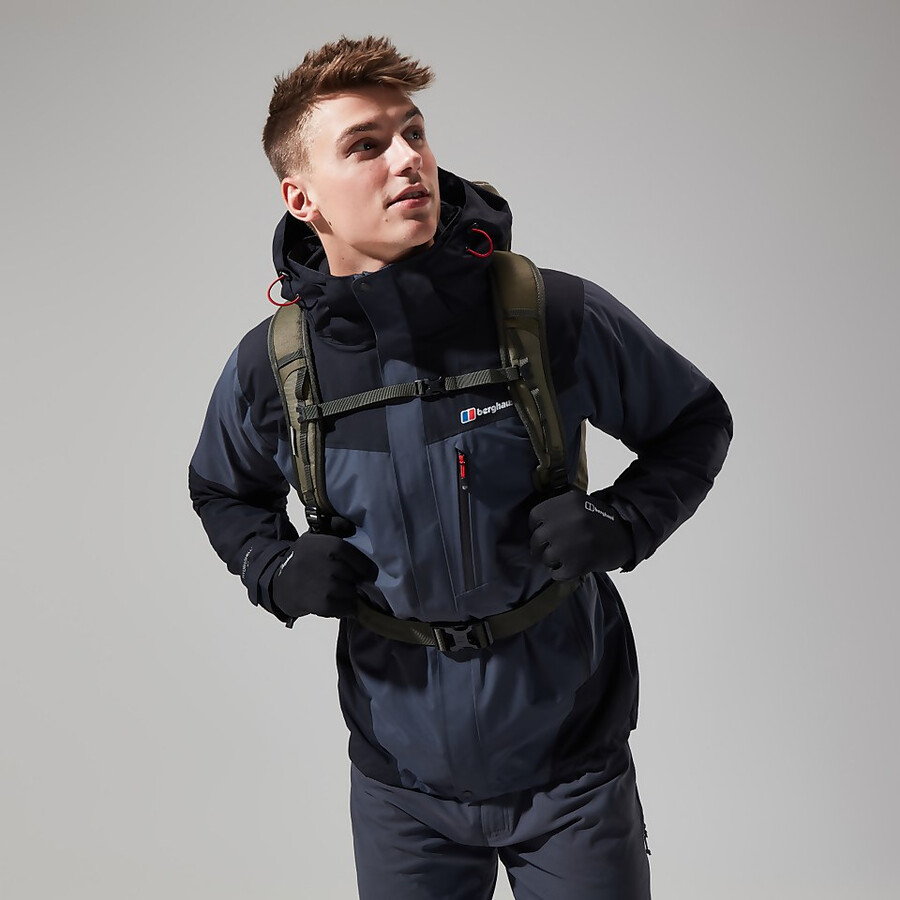 mens arran jacket - dark greyblack berghaus