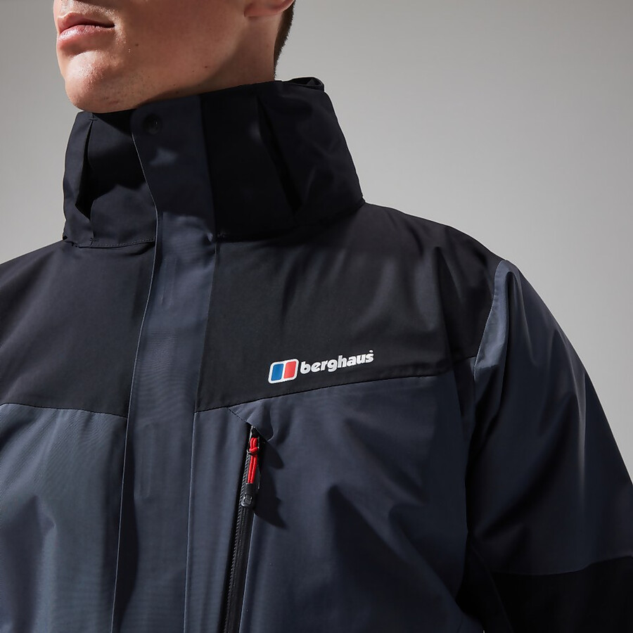 mens arran jacket - dark greyblack berghaus