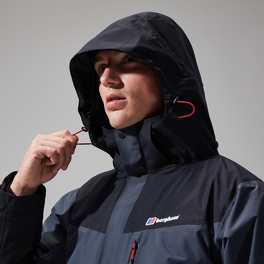 mens arran jacket - dark greyblack berghaus