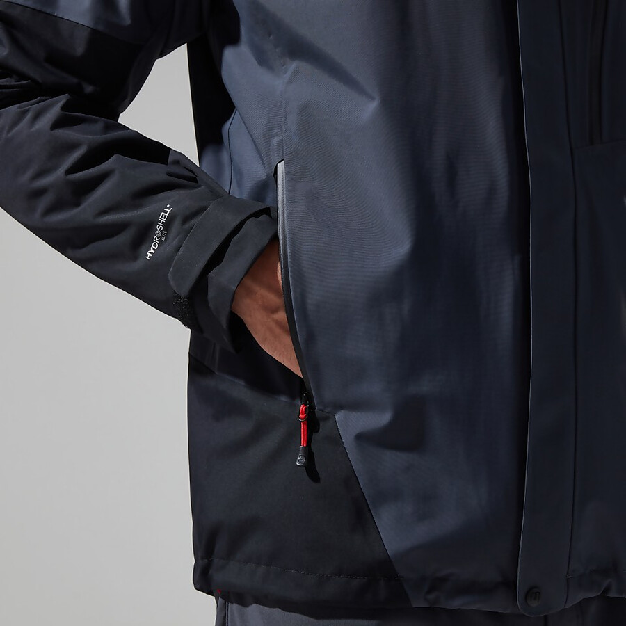 mens arran jacket - dark greyblack berghaus