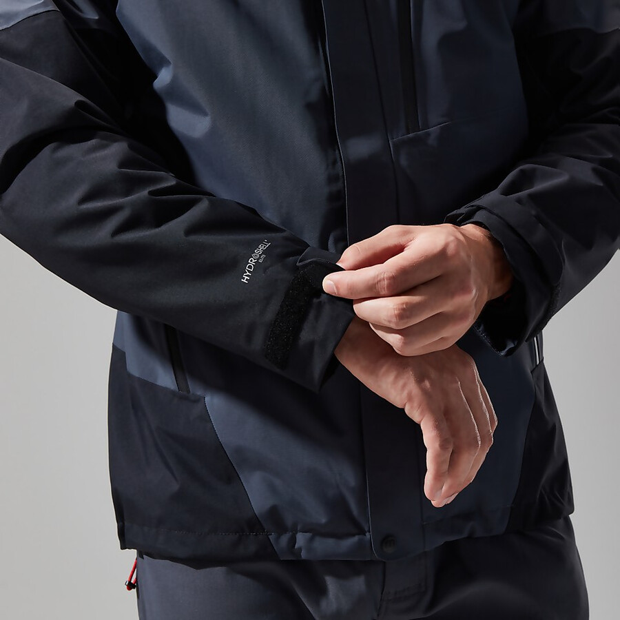 mens arran jacket - dark greyblack berghaus